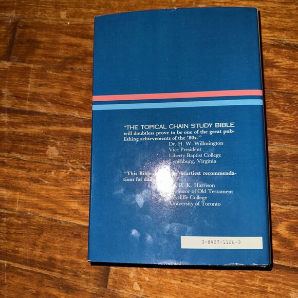 The Topical Chain Study Bible NAS Color Marked Concordance 1983 Hardback DJ - Picture 3 of 14